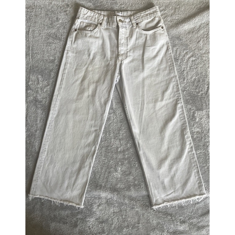 Zara Wide Leg Jeans Womens Size 6 EUR 38 Light Denim